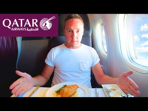 I Try Qatar Q Suites - The World's BEST Business Class?