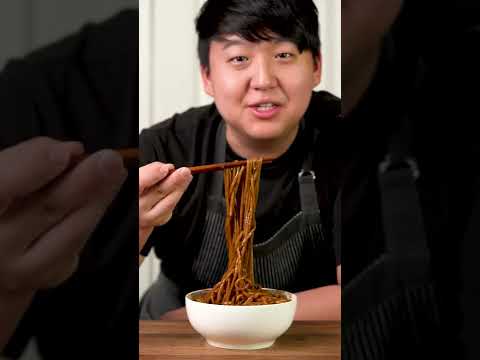 Jajangmyeon (Korean Black Bean Noodles) #Shorts