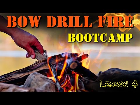 How To Make A Bow Drill Fire / Lesson 4 / Primitive Fire TUTORIAL