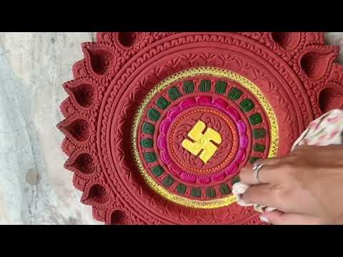 let's paint old Diya plate #diwali#reuse#reuseidea#diwalidecoration#satisfying