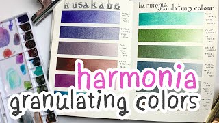 Kusakabe's Harmonia Granulating Watercolors - Review & Demo! 🎨