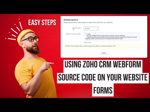 How to Use Zoho CRM Webforms Source Code to Capture Leads on Your Website