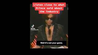 Prince talking about the music industry | Must Watch!! #prince