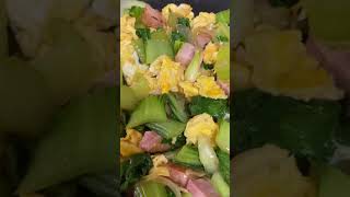 Bok CHoy With Bacon & Egg #easytocook #healthyfood #short