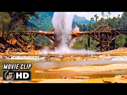 Explosion Scene | THE BRIDGE ON THE RIVER KWAI (1957) Movie CLIP HD