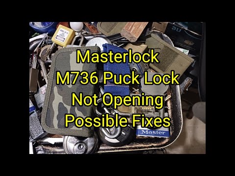 (1524) Masterlock M736 Puck Lock 🦧 Not Opening🔓 Possible Fixes