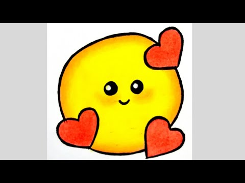 How to draw cute emoji #shorts #short #artsyfam #trending #viral #anime #howtodraw #emoji #art