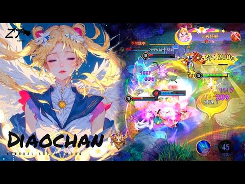 貂蟬.永恆水手月亮 🌙 | Arena of Valor 操作精華輯 Ep 37 代替月亮懲罰你 X 星になる / Islet feat.倚水【 贊恩 Zayn 】