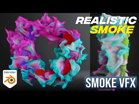 Blender 4.2 Beginner Tutorial || Colorful Smoke Simulation Blender Beginners