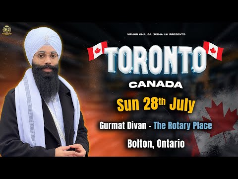 Gurmat Divan, Canada Tour 2024 | Bolton, Ontario | Bhai Harinder Singh Ji | NKJ | 28/07/2024