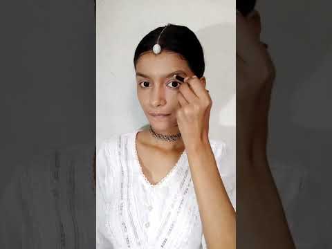 Navratri special make up look|Day 1|Durga Puja make-up|#makeup #shortsviral #ytshorts #shorts