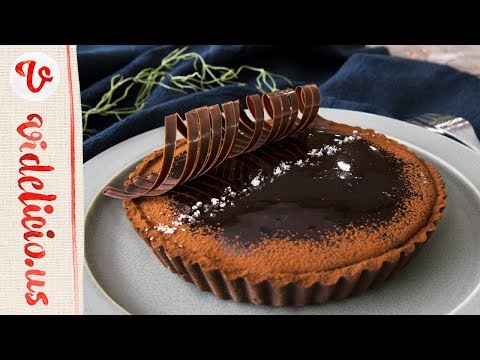 クセになるあまじょっぱさ♪お家で作れるプロの味、塩チョコレートタルト!|How to make Salted Chocolate Tart