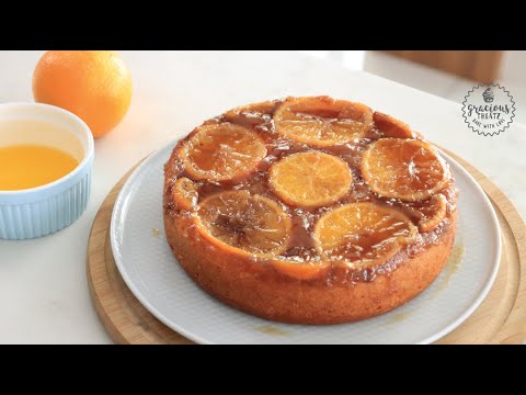 Eggless Orange Upside Down Cake