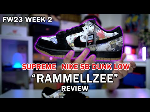 SUPREME NIKE SB DUNK LOW "RAMMELLZEE"  FW23 WEEK 2 UNBOXING