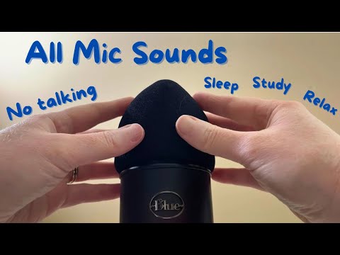 ASMR Only Mic Sounds | Pumping, Scratching, Swirling, Brushing, and more! (no talking)