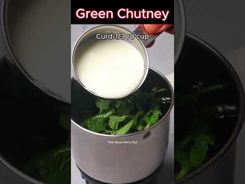 Easy green chutney recipe for tandoori chicken #shorts #greenchutneyrecipe