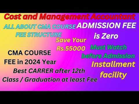 ALL ABOUT CMA COURSE FEE from Admission to getting #cmajob . #cma #icmai #cmastudents #cmacourse