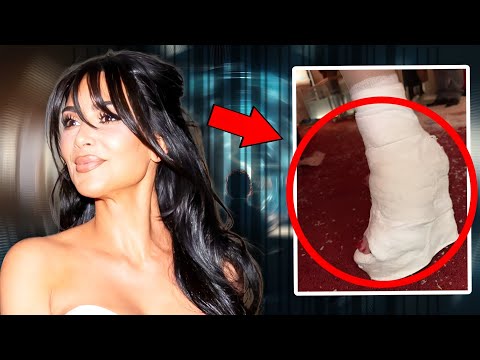 Kim Kardashian Stuns Fans. Healing a Broken Foot with a Fashion Forward Heel Cast🫵😭😭