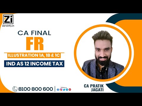 CA Final FR | Illustration 1A, 1B & 1C - Ind As 12 Income Tax | CA Pratik Jagati