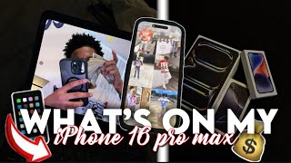 WHAT’S ON MY IPHONE 16 PRO MAX *TEENAGE BOY EDITION*