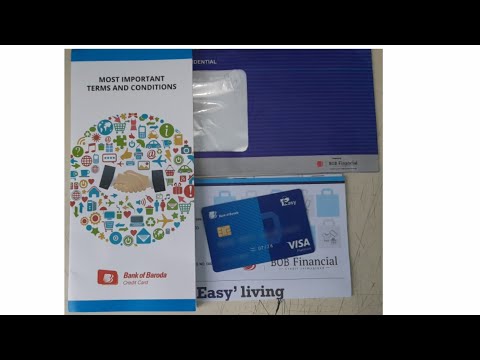 Credit Card Unboxing|Bank of Baroda  Easy Credit Card| VISA