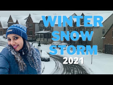 WINTER SNOW STORM 2021 | WASHINGTON DC | USA | Vlog | Kannada Vlogs