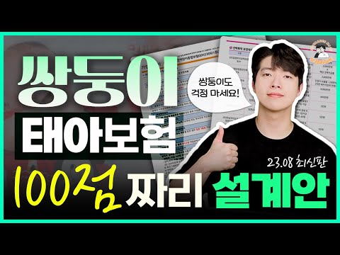 쌍둥이 태아보험 100점 짜리 설계안 공개 ! (최고의 플랜)