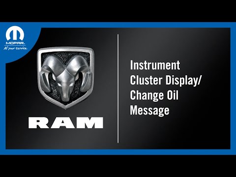 Instrument Cluster Display / Change Oil Message | How To | 2025 Ram 1500 DT