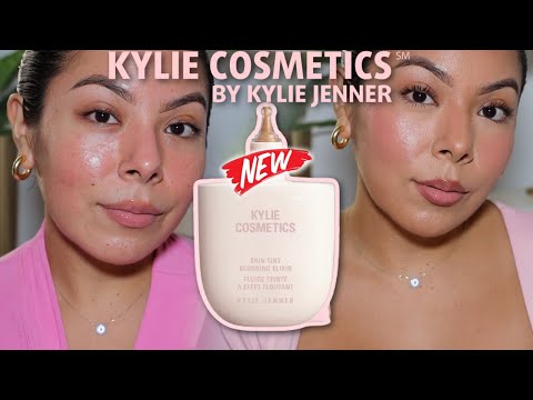 NEW! @KylieCosmetics SKIN TINT BLURRING ELIXIR! OILY SKIN REVIEW + WEAR TEST!