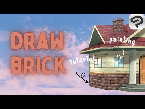 How to Paint the Bricks like Anime Background - Clip Studio Paint Drawing Tutorial