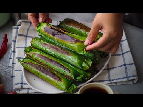 How to make  Grilled Glutinous Rice Rolls | Pulut Panggang Rempah udang | 香辣虾米糯米卷