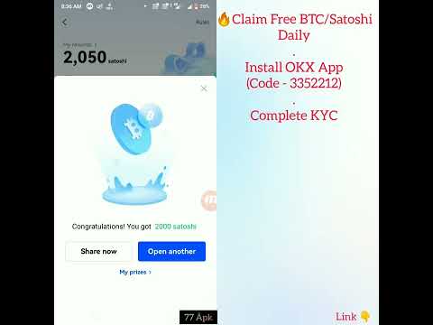 🌟Claim Free Bitcoin Daily🌈Okex // OKX Exchange 💯 77 Âpk