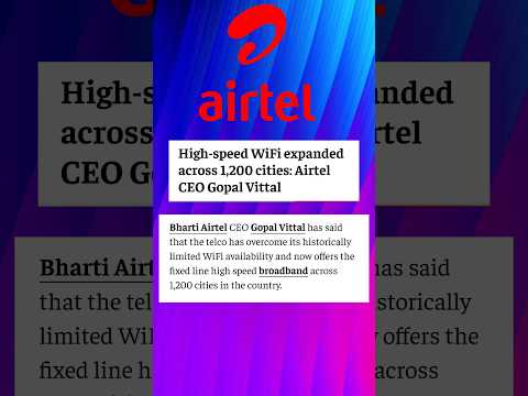 WOW 🤩 Airtel Wi-Fi Expands in 1200 Cities