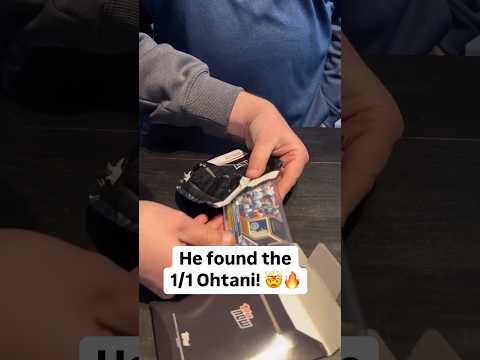 He found the 1/1 SHOHEI OHTANI card!!! 👀🔥