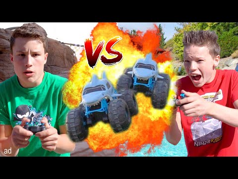 MEGALODON Storm Monster Truck RACE!