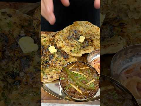 Amritsari Kulcha ASMR Cooking || #shorts #food #cooking #asmr #recipe #indianasmrworld #streetfood