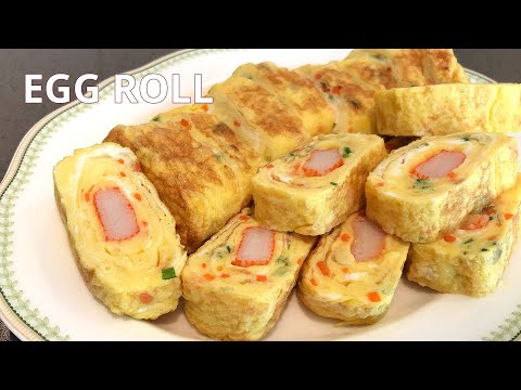 Egg Roll with Crab Meat 蟹肉棒鸡蛋卷