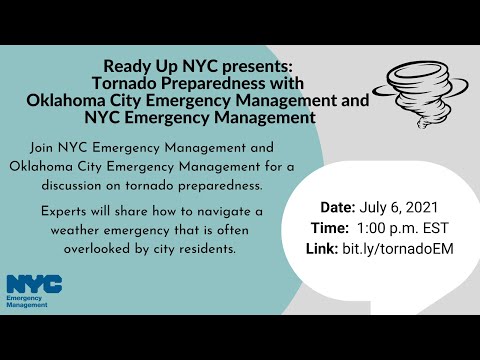 Ready Up NYC: Tornado Preparedness with Oklahoma City Emergency Management | July 2021