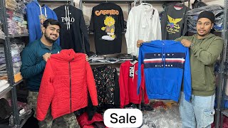 Branded Winter Clothes BIG SALE | Cheapest Export Surplus Garments | Jackets 666/- Sweatshirt 333/-