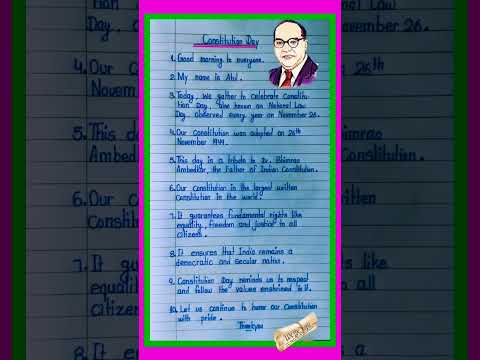 Best constitution day speech|speech on constitution day|constitution day speech in english|#shorts