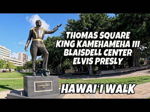 Hawaii Walk Thomas Square & King Kamehameha III | Blaisdell Center, Concert Hall, Exhibition Hall