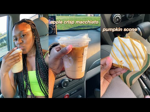 NEW Starbucks Apple Crisp Macchiato! Starbucks Fall Drinks 2021 (taste test)