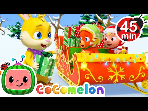 Bells on the Animal Sleigh + MORE CoComelon JJ's Animal Time | Kids Songs | Animal Songs for Babies