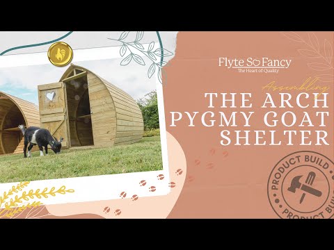 The Arch Pygmy Goat Shelter - Assembled in Under 5 minutes (SPEED BUILD)!