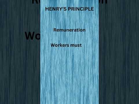 Remuneration #principles of management #Henry principles