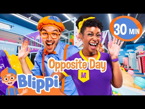 Blippi & Meekah Celebrate Opposite Day | Blippi | Celebrating Diversity