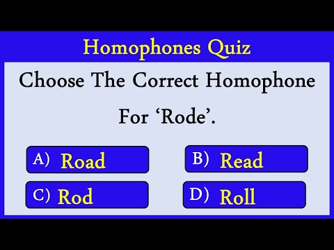 Homophones Quiz 12: Can You Score 10/10?