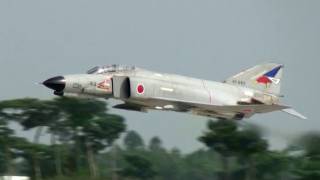 High rate climb F-4 Phantom II Takeoff HYAKURI AIR BASE JASDF 百里基地