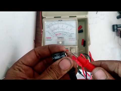 check capacitor with analog multimeter