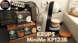 KRUPS NESCAFÉ® Dolce Gusto® Mini Me Grey/Black Starbucks | HOW TO USE | UNBOXING, CLEANING & TESTING